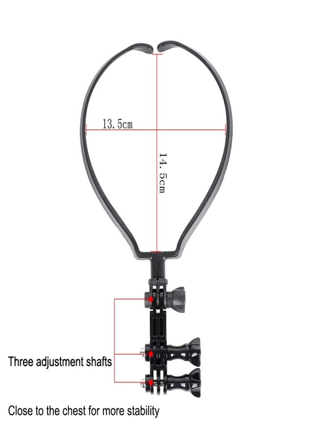 PELLKING Neck Mount Holder Compatible with DJI Pocket 2 and DJI Osmo Pocket 1, with Frame Extension Arm POV Chest Holder Acceeories for First-View Shooting - Image 5